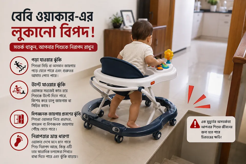 বেবি ওয়াকার ব্যবহারের নিয়ম