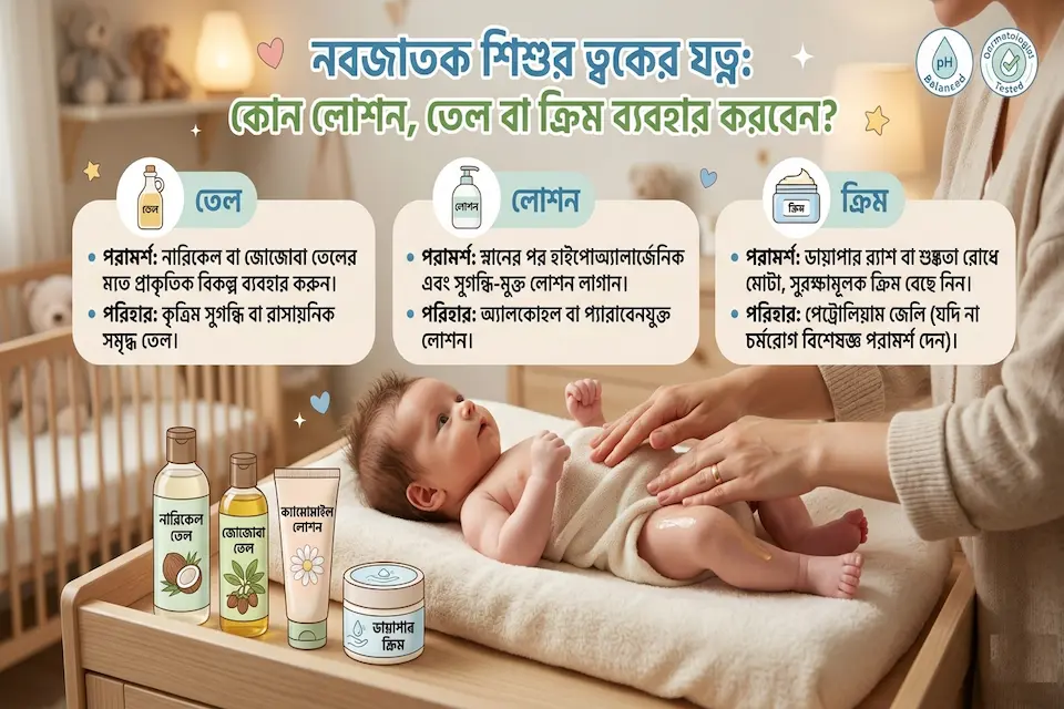 নবজাতক শিশুর ত্বকের যত্ন