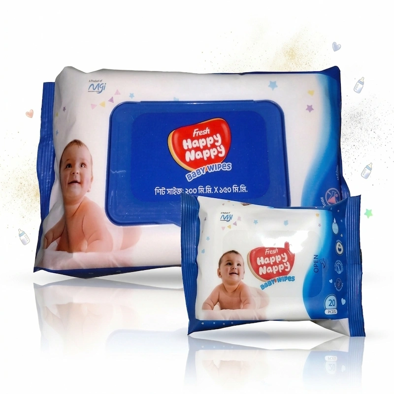 Fresh Happy Nappy Baby Wipes Pouch