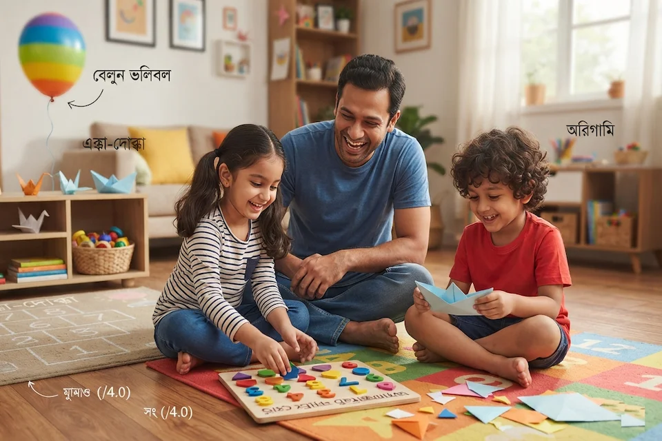 বাচ্চাদের ইনডোর গেমস আইডিয়া